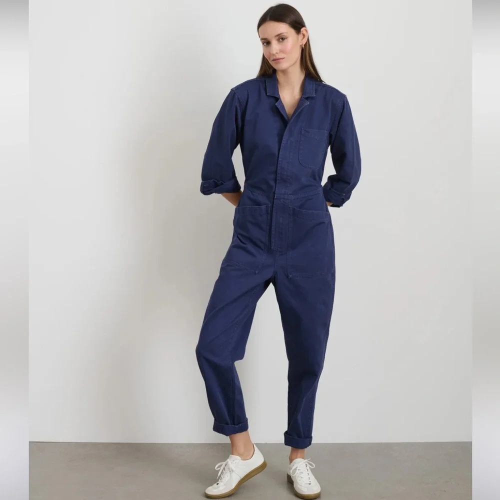 Alex Mill Navy midnight blue Jumpsuit small - Picture 7 of 13